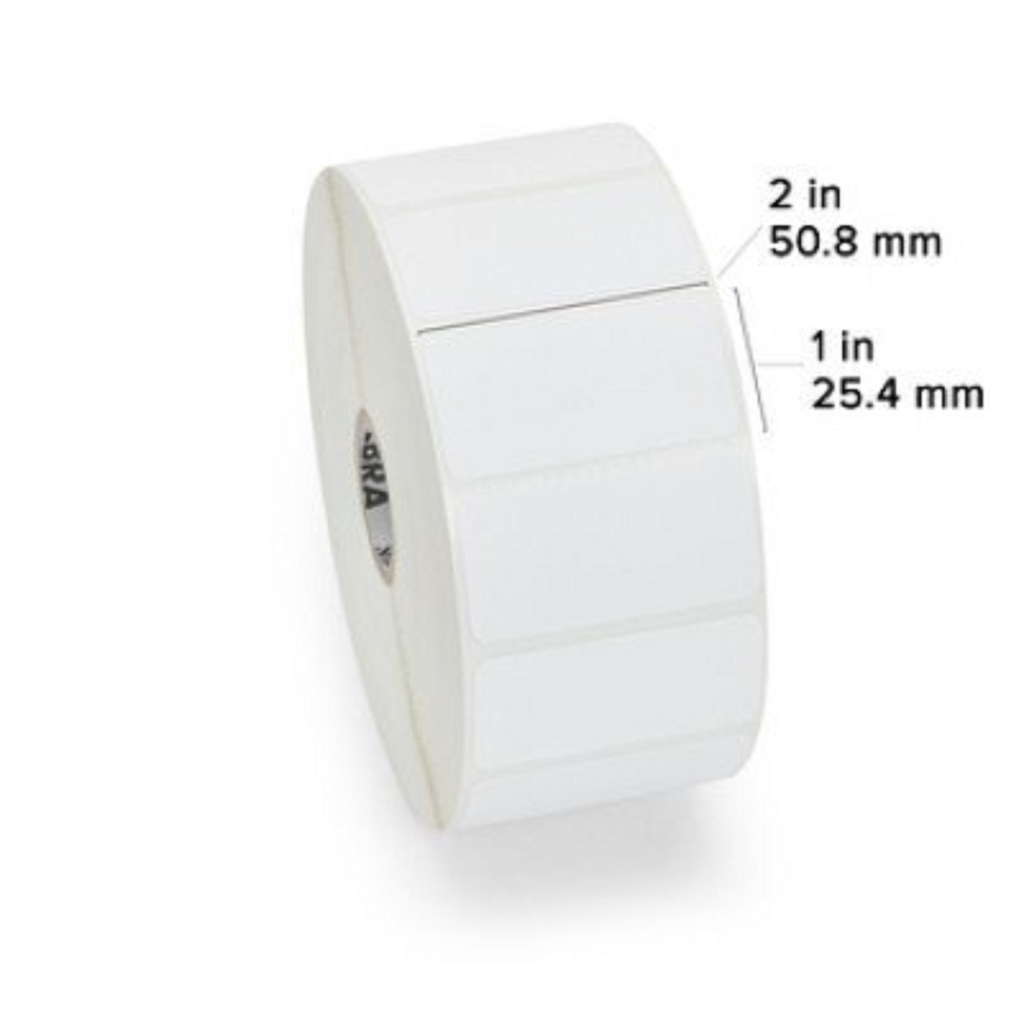 Zebra TT Label Paper (2" x 1") (1" Core)