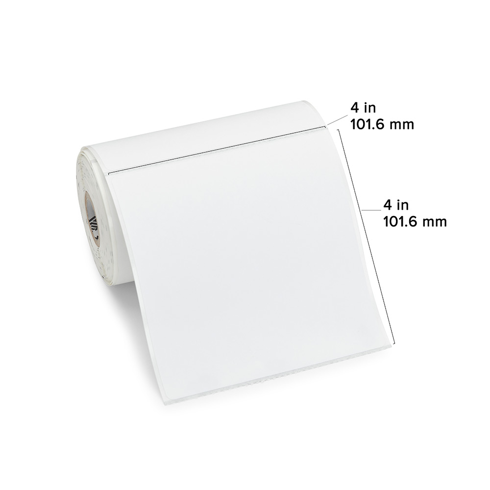 ZEBRA DIRECT THERMAL LABEL PAPER (4" X