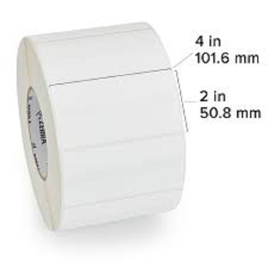 Zebra TT Label Polyester (4" x 2") (3" C