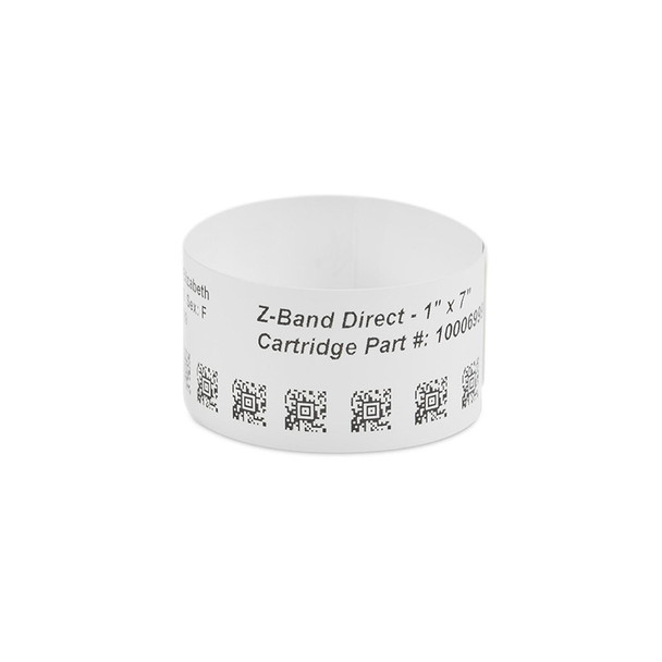 Zebra DT Wristband Polypropylene (1" x 7")