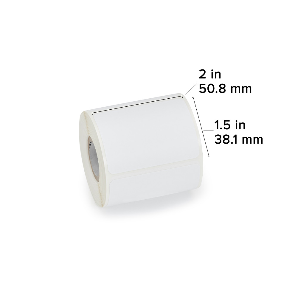 Zebra DT Label Paper (2" x 1.5") (0.75"