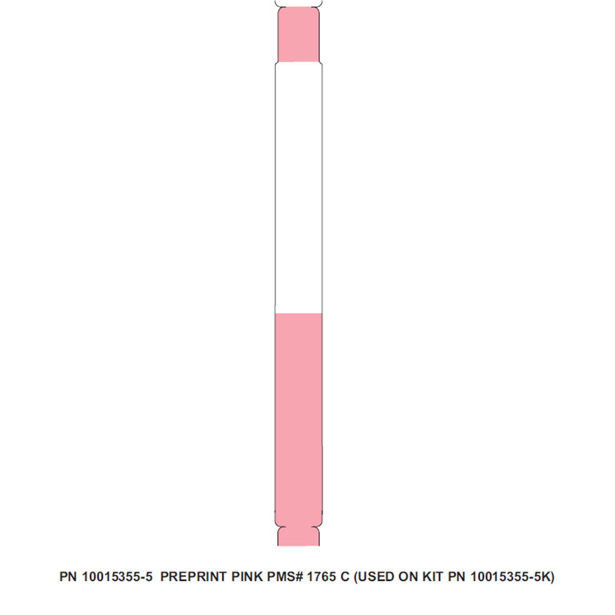 Zebra DT Wristband Polypropylene Pink (1" x 11")
