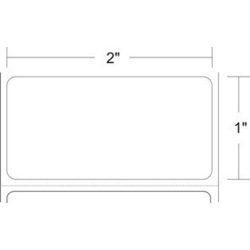 Zebra TT Label Vinyl White (2" x 1") (3"