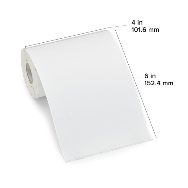 ZEBRA THERMAL TRANSFER LABEL PAPER (4"