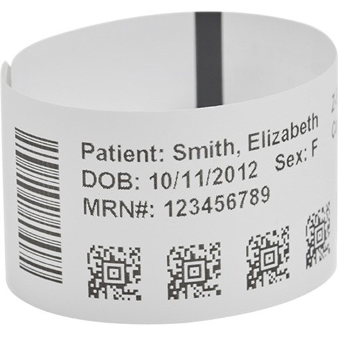 Zebra DT Wristband Polypropylene (1" x 7")