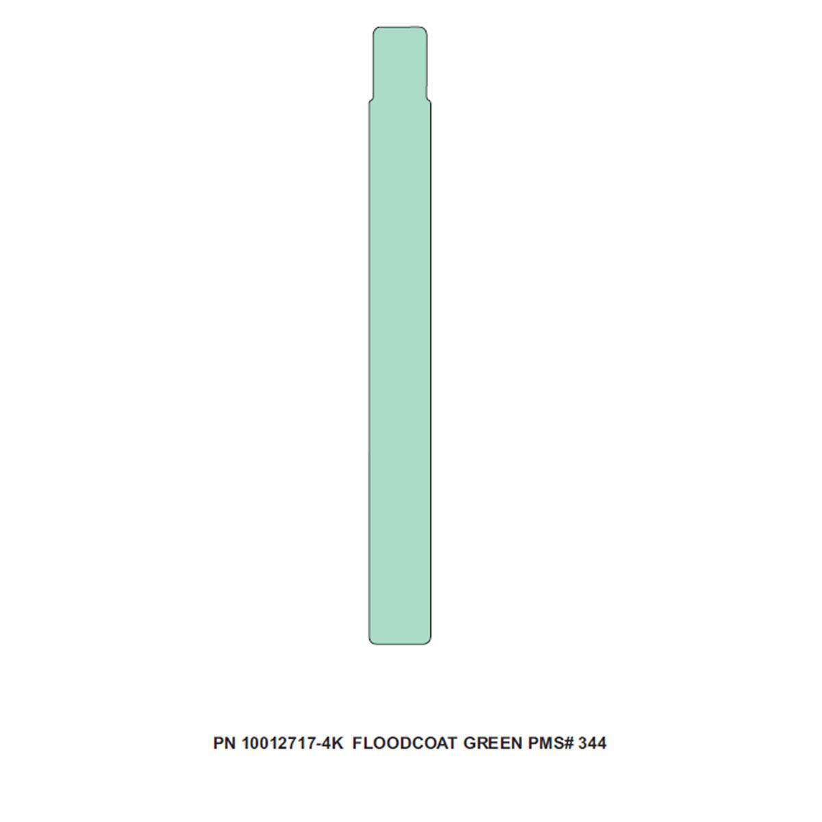 Zebra DT Wristband Polypropylene Green (1" x 10")