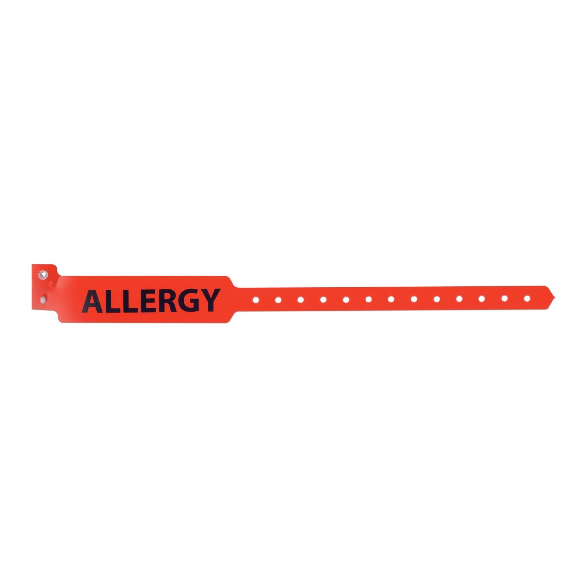 Zebra Slim Alert Wristband Vinyl (0.625" x 10") (Clip Closure) (Alert Wristband) (Red) (ALLERGY) (500/Case) Zebra Slim Alert Wristband Vinyl (0.625" x 10") (Clip Closure) (Alert Wristband) (Red) (ALLERGY) (500/Case)