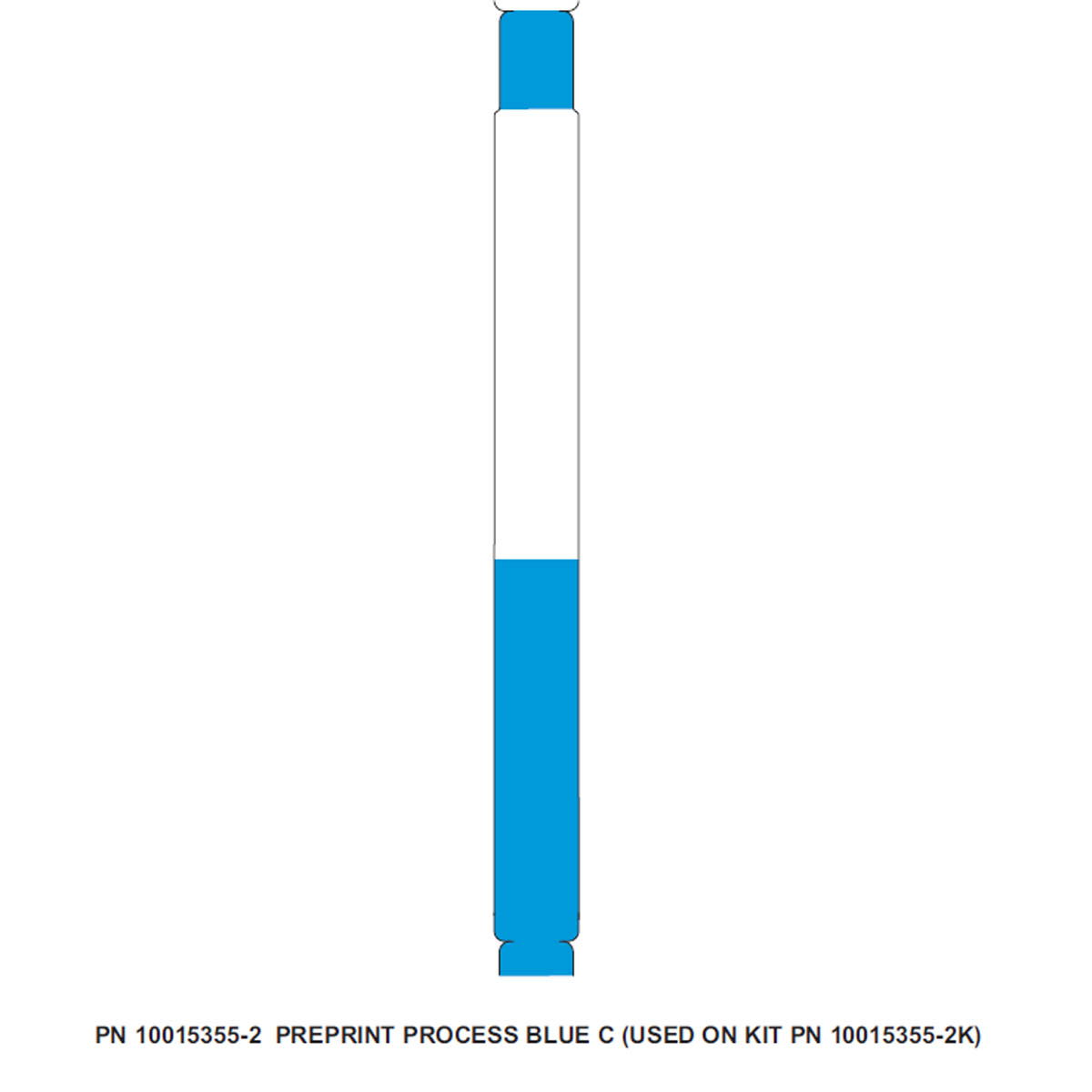 Zebra DT Wristband Polypropylene Blue (1" x 11")