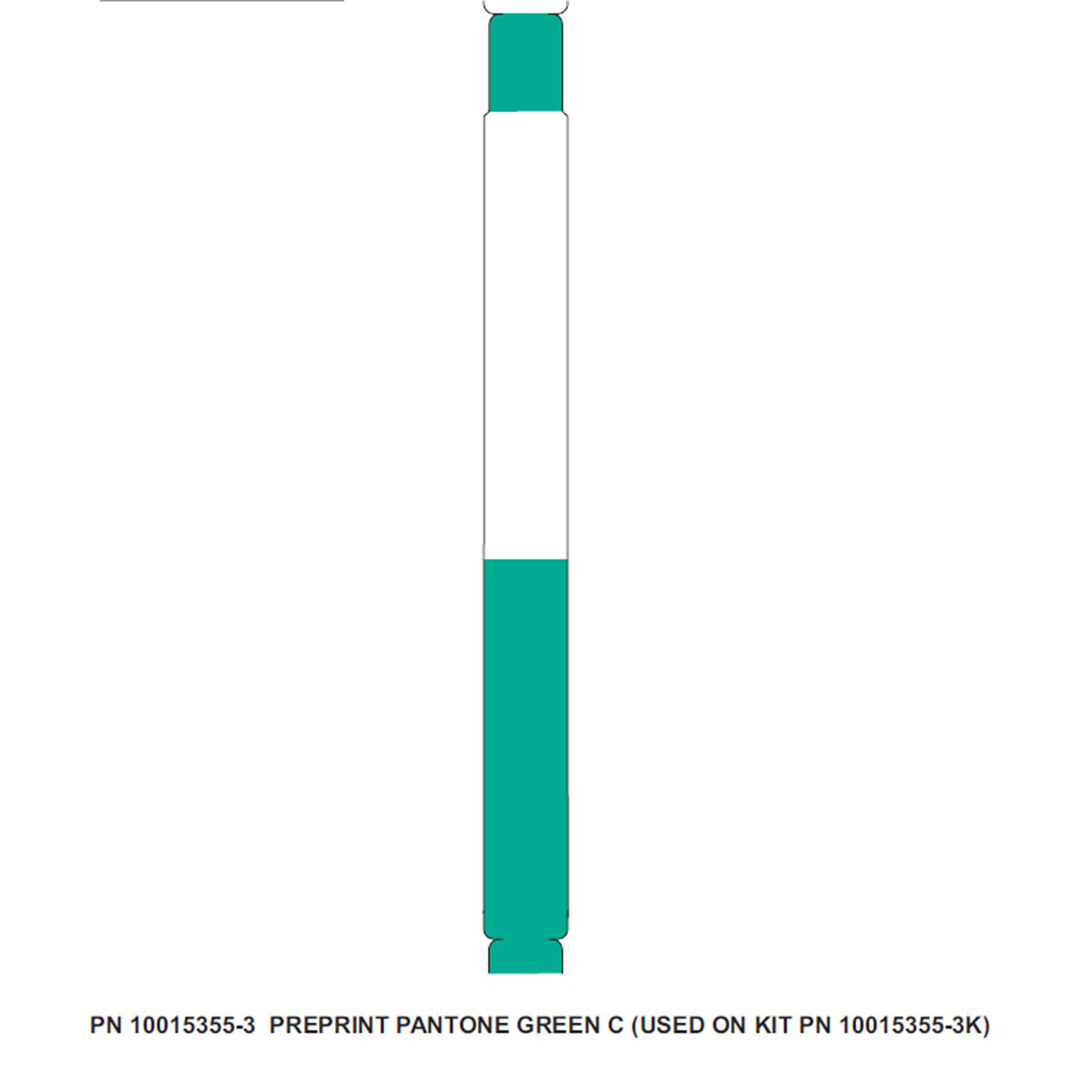 Zebra DT Wristband Polypropylene Green (1" x 11")