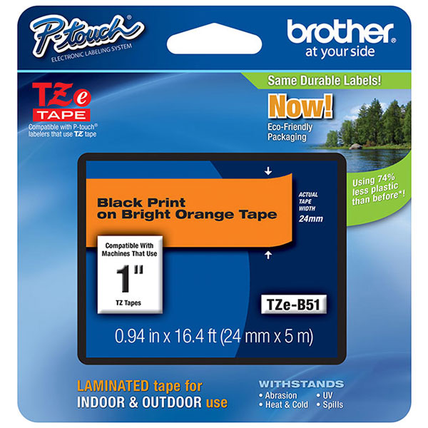 TAPE,P-TOUCH,BK ON OR