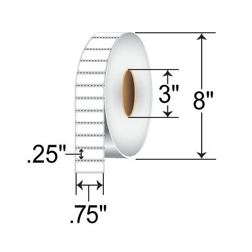 Zebra TT Label Polyimide (2" x 0.25") (3