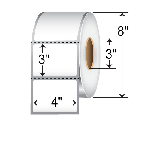 Zebra TT Label Gloss Polyester (2" x 0.4