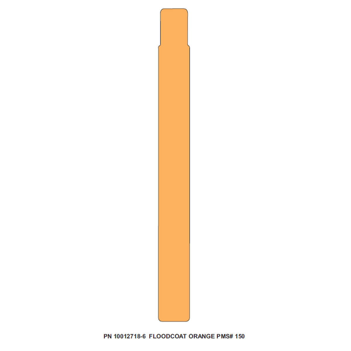 Zebra DT Wristband Polypropylene Orange (1" x 10")