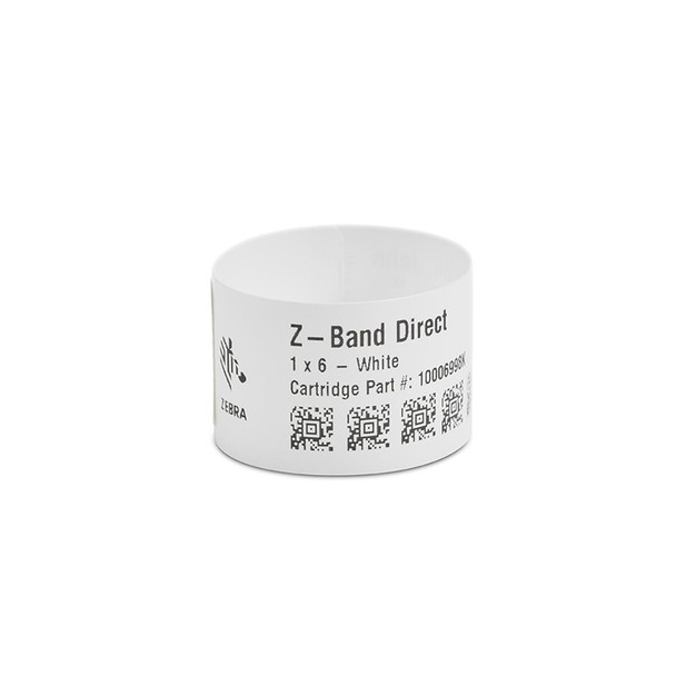 Zebra DT Wristband Polypropylene (1" x 6") (1" Core)