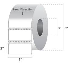 Zebra TT Label Polyester (3" x 2") (3" C