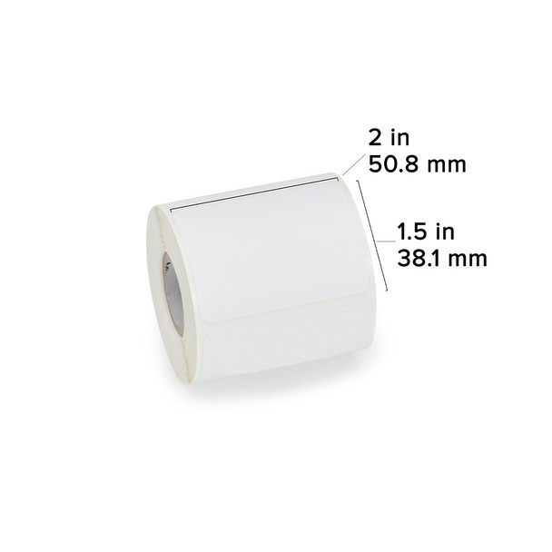 Zebra DT Label Paper (2" x 1.5") (0.75"
