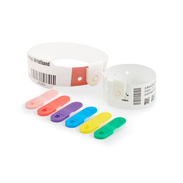 Zebra Wristband Clips Yellow