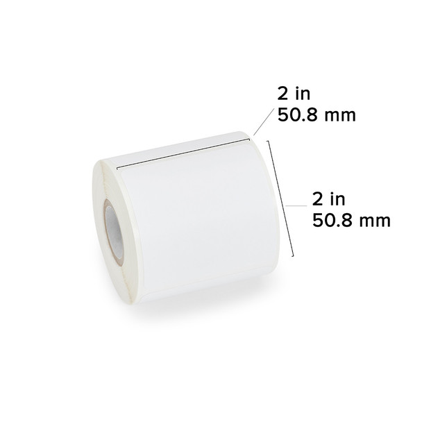 Zebra DT Label Polypro (2" x 2") (1" Cor
