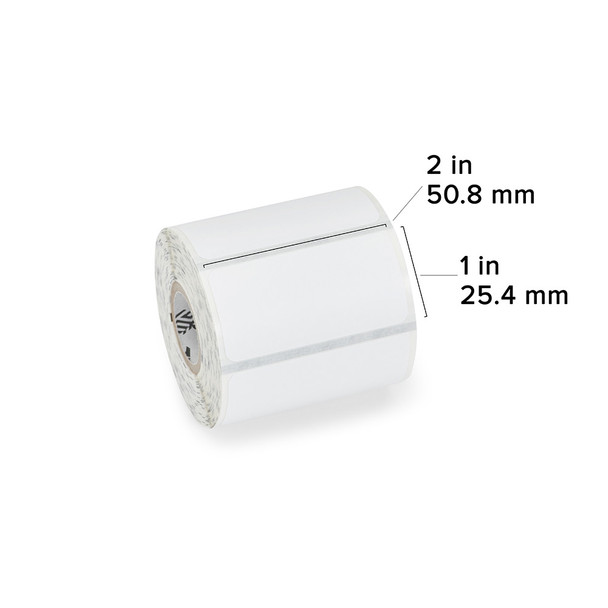 Zebra DT Label Paper White w/ Red Color