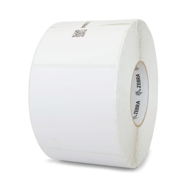Zebra TT Label Kimdura (4" x 4") 8000T Primary Blood Bag (3" Core) (8" Outer Diameter) (Coated) (All Temp Adhesive) (1110/Roll) (4/Box) (White)