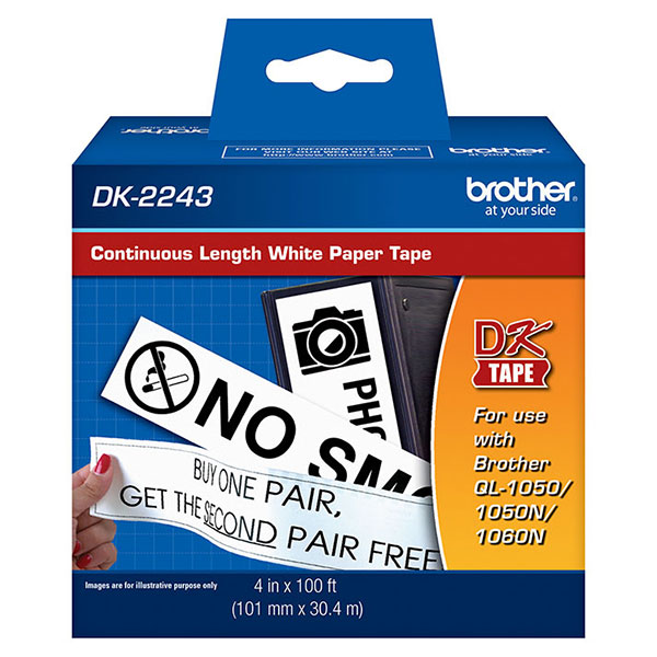 Brother 101mm (4") Continuous Length Paper Label (30m/100') (1/Pkg) Brother 101mm (4") Continuous Length Paper Label (30m/100') (1/Pkg)