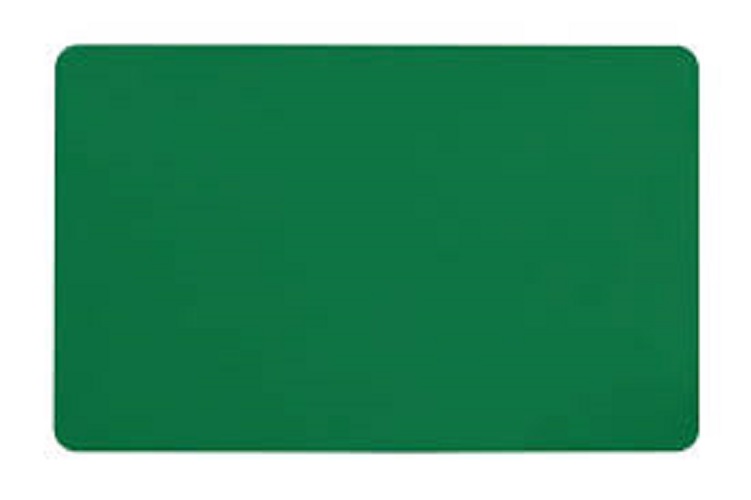 Zebra Green PVC Card (30 mil) (500 Cards