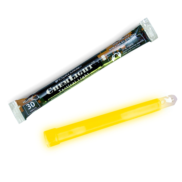 CHEMLIGHT LIGHTSTICKS  YELLOW, 6INCH, 3