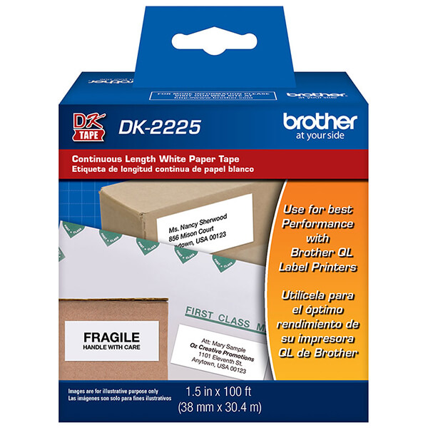 Brother 38mm x 30.4mm (1.5"x100') Continuous Length Paper Label (1/Pkg) Brother 38mm x 30.4mm (1.5"x100') Continuous Length Paper Label (1/Pkg)