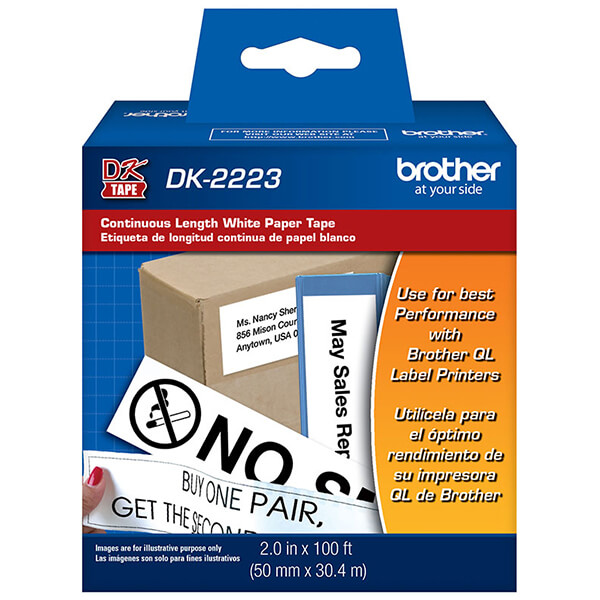 Brother 50mm x 30.4mm (1.97"x100') Continuous Length Paper Label (1/Pkg) Brother 50mm x 30.4mm (1.97"x100') Continuous Length Paper Label (1/Pkg)