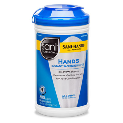 WIPES,SANITIZING,HAND,300