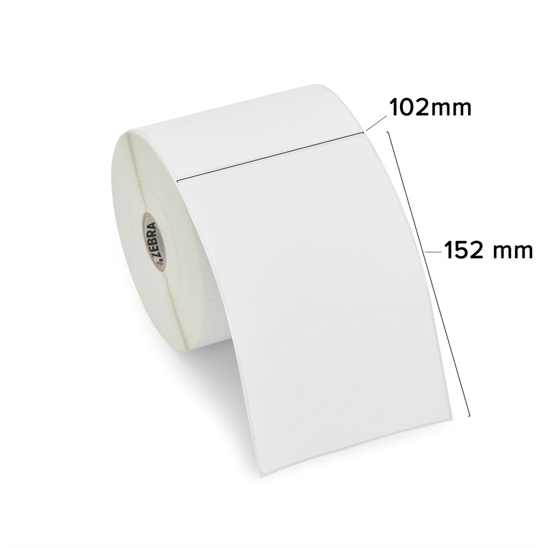 ZEBRA DIRECT THERMAL LABEL PAPER (4" X