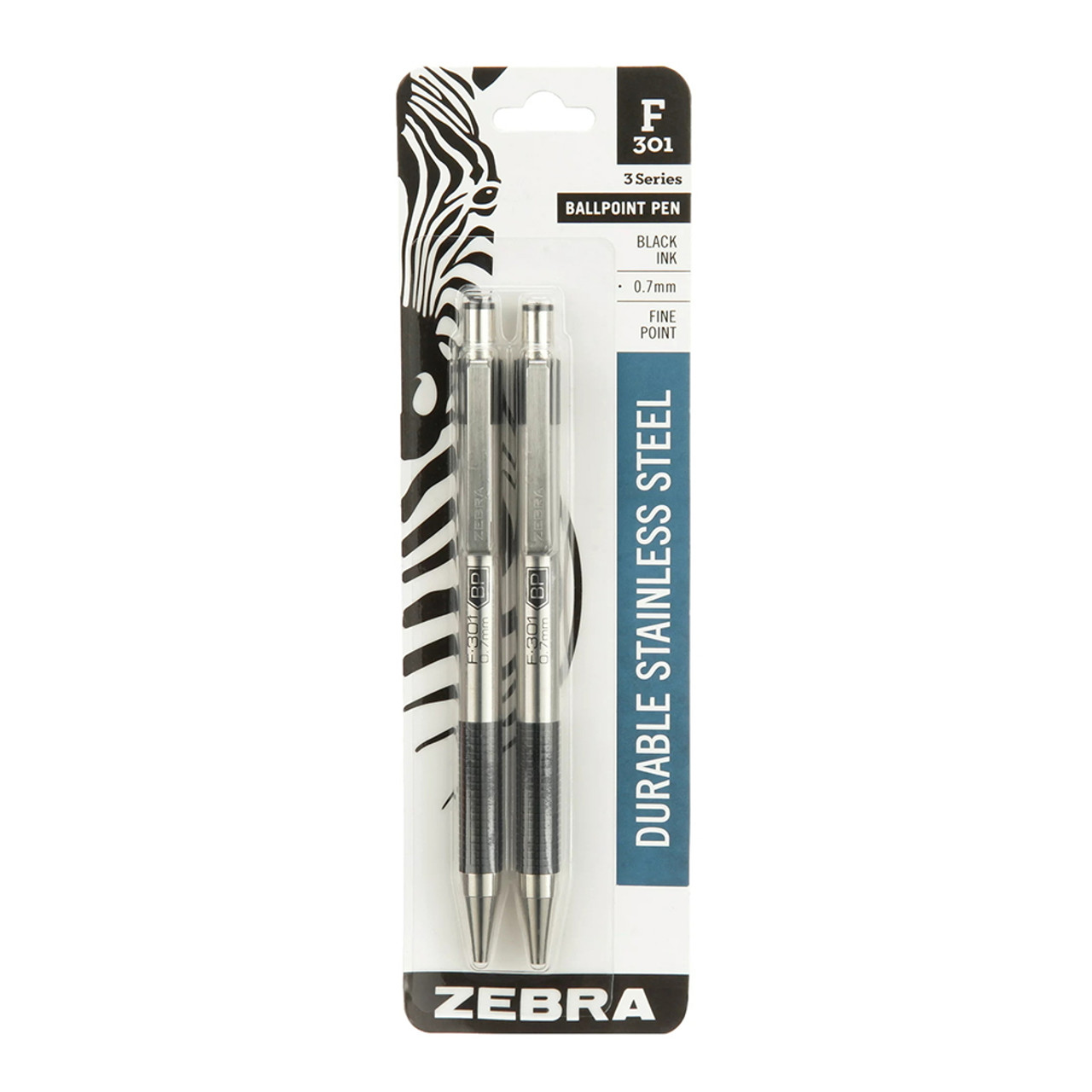 ZEBRA RETRACTABLE BALLPOINT PEN, 1 MM, B