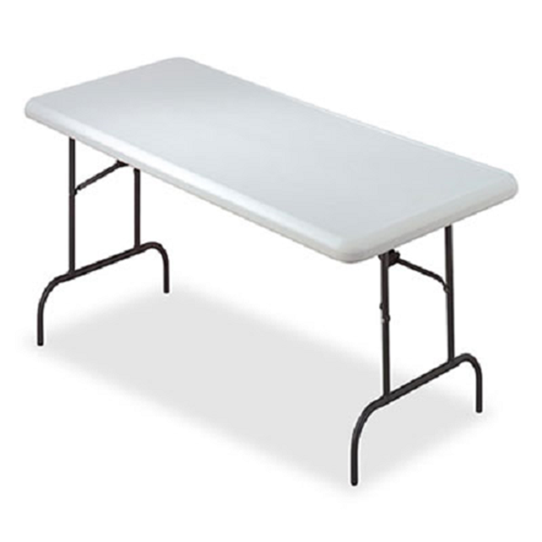 7 BLOW MOLDED FOLDING TABLES, RECTANGULA