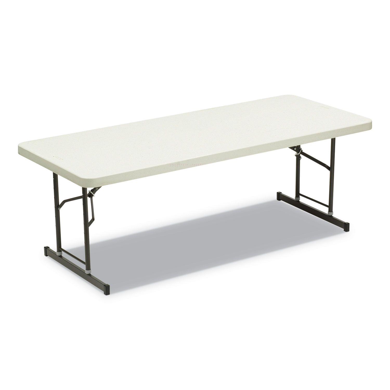 6 BLOW MOLDED FOLDING TABLES, RECTANGULA