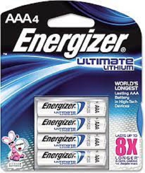 AAA LITHIUM BATTERIES 4/PK