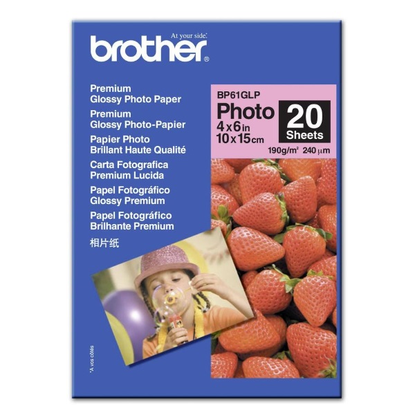 Brother High Gloss Inkjet Paper (4" x 6") (20 Sheets/Pkg)