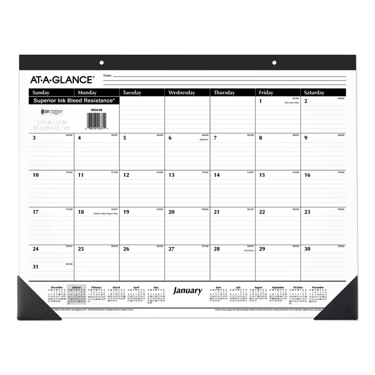 2025 Ruled Desk Pad, 22 x 17