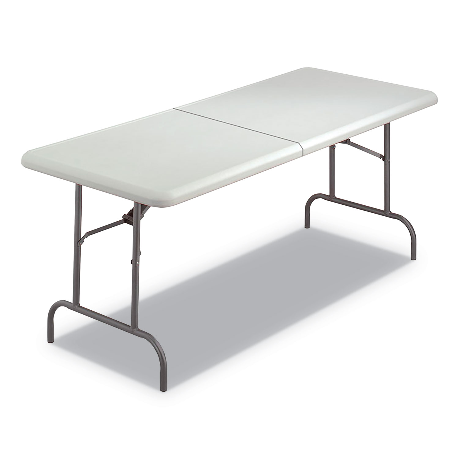 5 BLOW MOLDED FOLDING TABLES, RECTANGULA