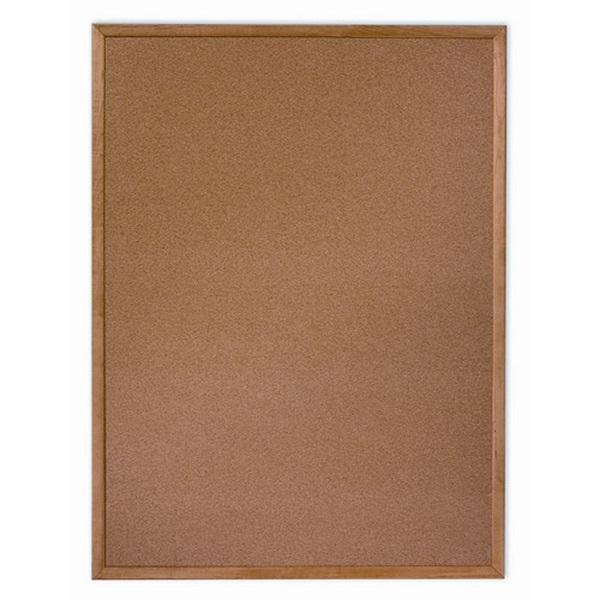 BULLETIN BOARD,CORK,12X36,OAK