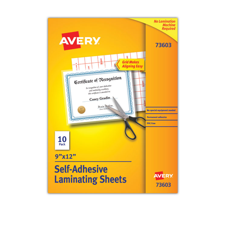 SHEET,LAMINATE,9X12,10/PK