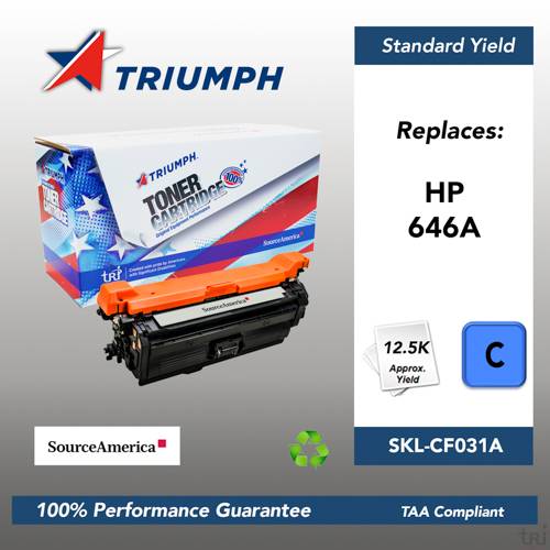 Remanufactured Skilcraft Toner, Cyan, Yield 12500 Remanufactured Skilcraft Toner, Cyan, Yield 12500