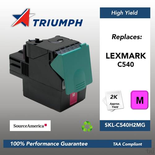 Remanufactured Skilcraft High Yield Toner, Magenta, Yield 1000 Remanufactured Skilcraft High Yield Toner, Magenta, Yield 1000