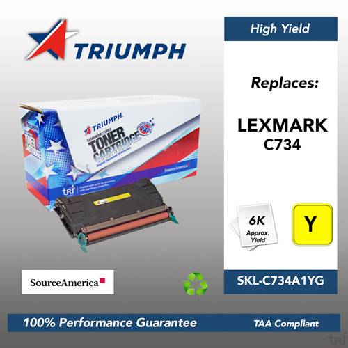 Remanufactured Skilcraft High Yield Toner, Yellow, Yield 5000 Remanufactured Skilcraft High Yield Toner, Yellow, Yield 5000