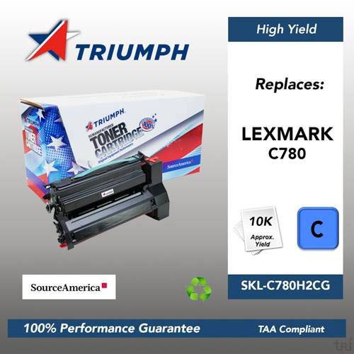 Remanufactured Skilcraft High Yield Toner, Cyan, Yield 10000 Remanufactured Skilcraft High Yield Toner, Cyan, Yield 10000
