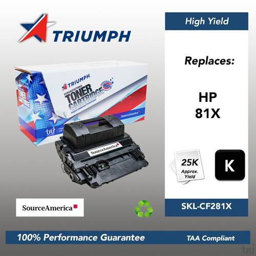 Remanufactured Skilcraft High Yield Toner, Black, Yield 25000 Remanufactured Skilcraft High Yield Toner, Black, Yield 25000