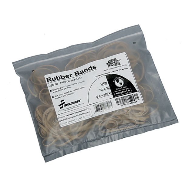 RUBBER BAND, STERLING GRADE, SIZE 32, 1/