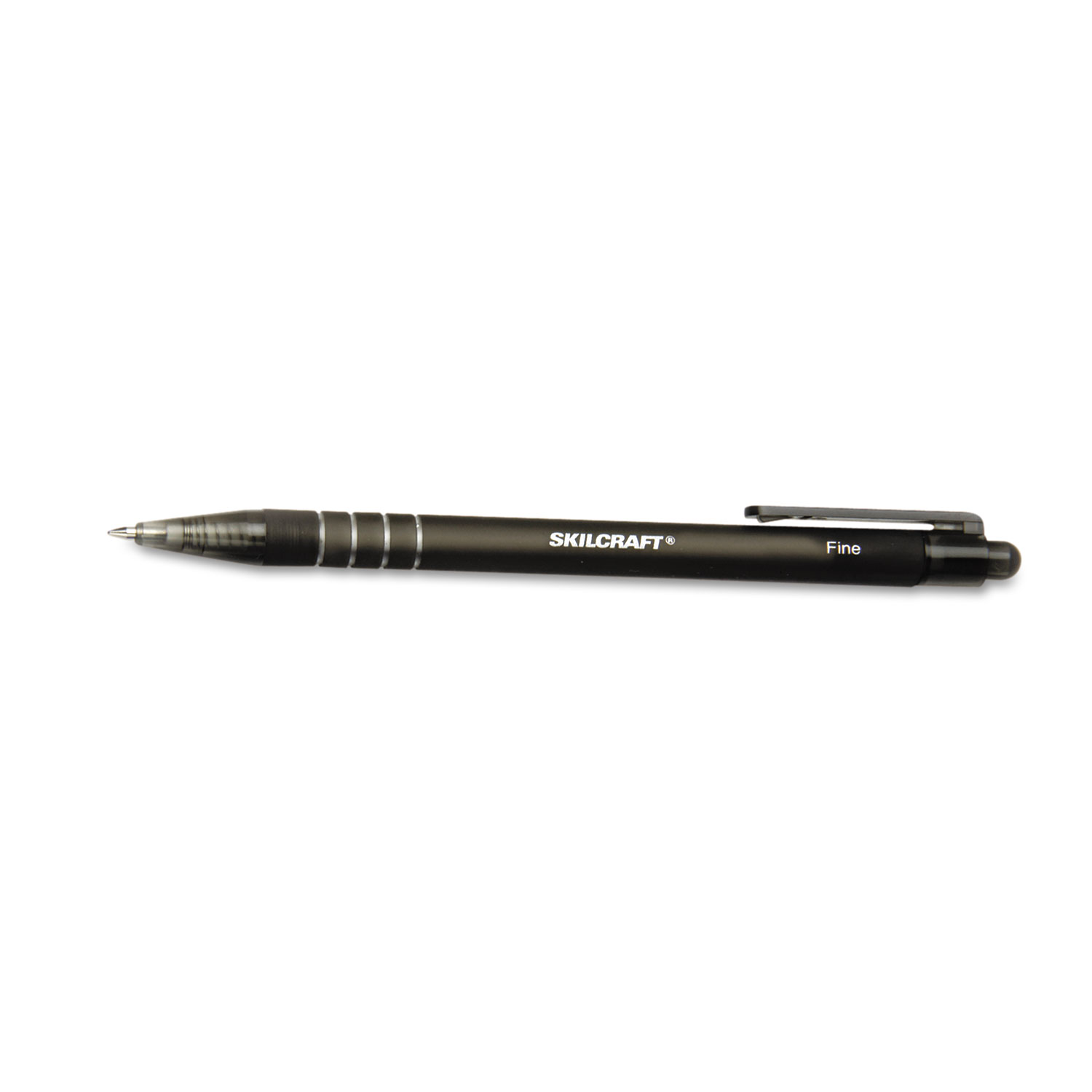 CLEAN CLICK BALLPOINT PEN, BLACK INK, FI
