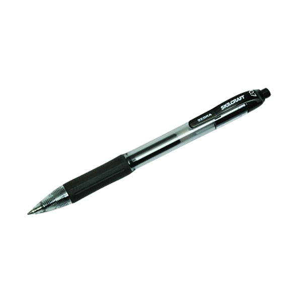 RETRACTABLE GEL PEN, MEDIUM POINT, BLACK