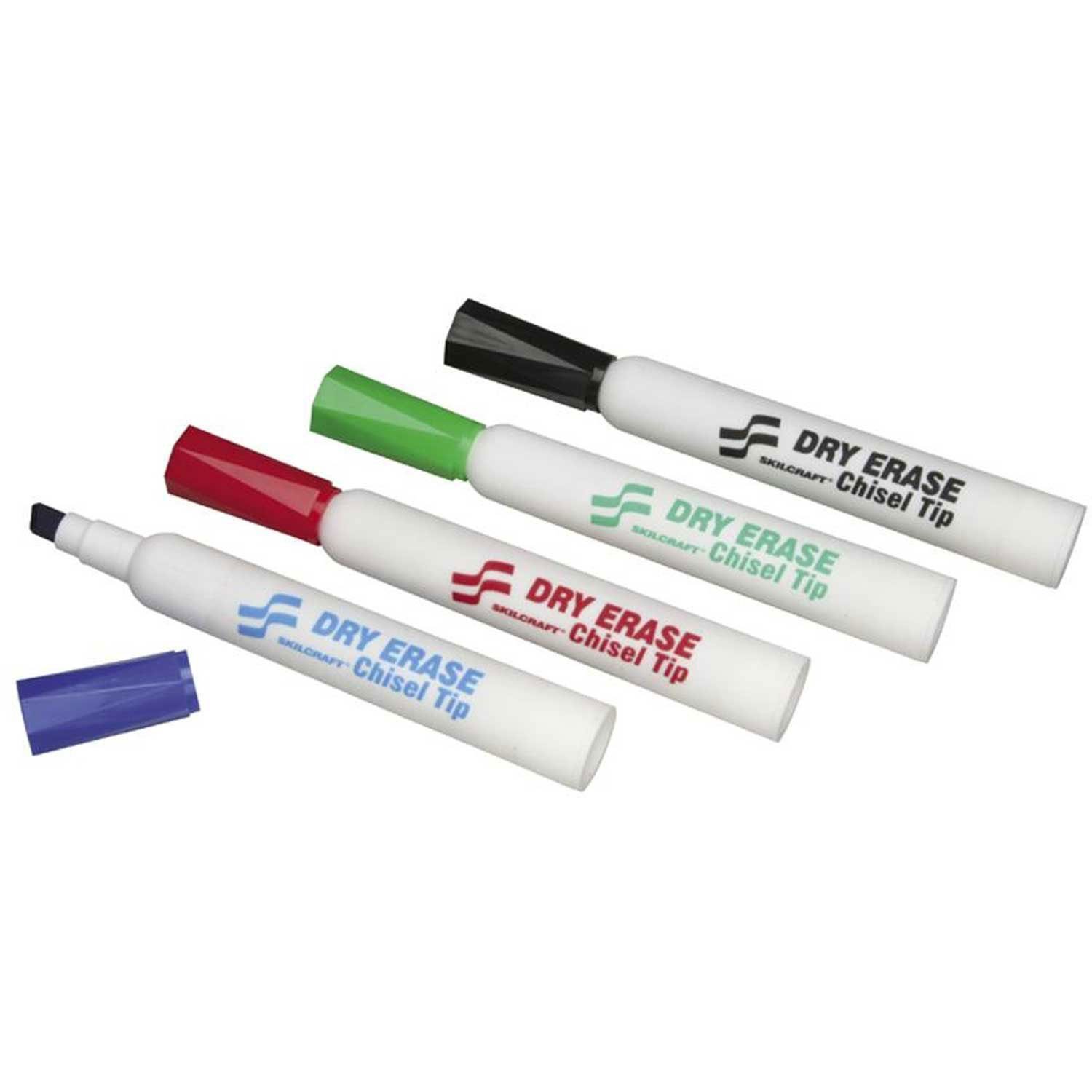 DRY ERASE MARKERS, CHISEL TIP, ASSORTED,