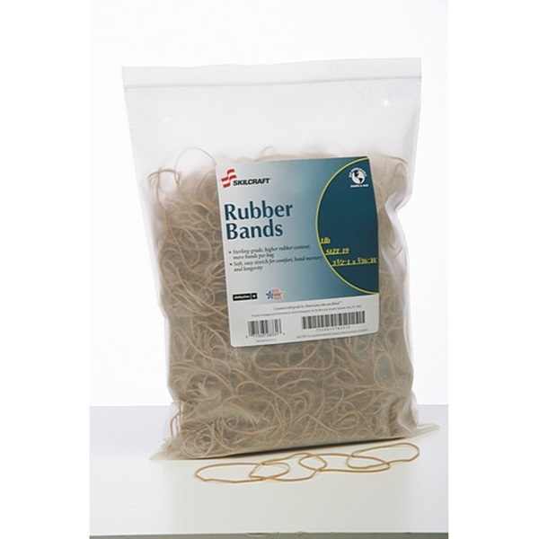 RUBBER BANDS, SIZE 19, 3-1/2 X 1/16, 170